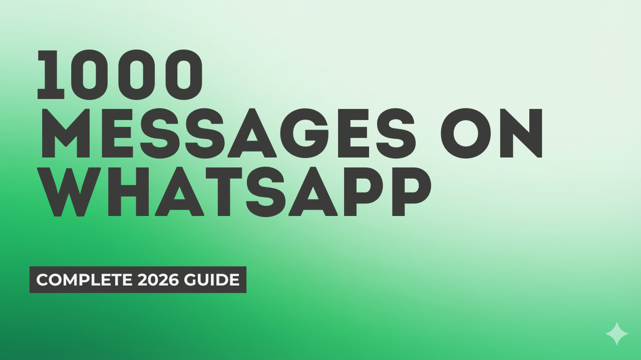 1000 Messages on WhatsApp