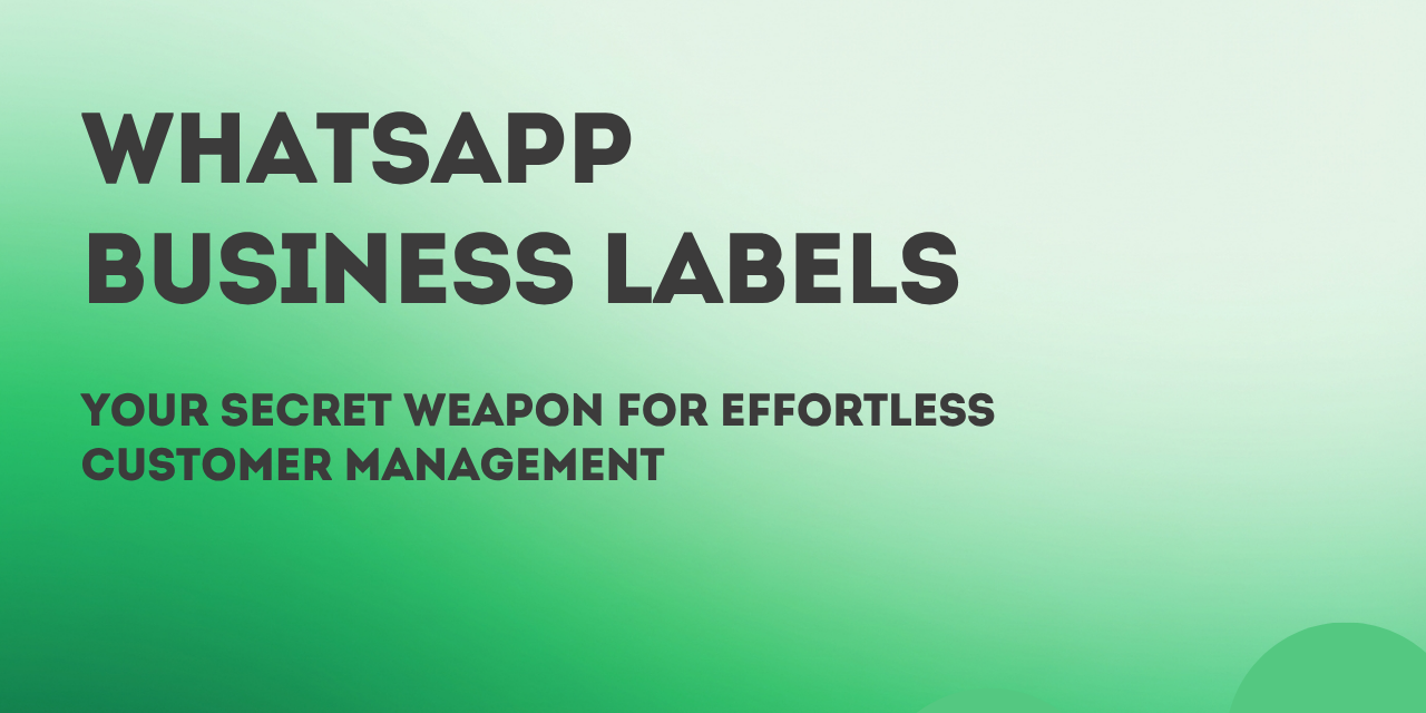 WhatsApp Business Labels